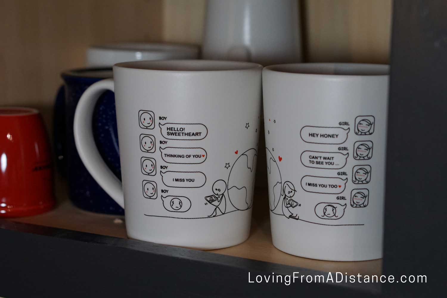 Cute Long Distance Relationship Mug Long Distance Coffee Mugs Tumbler  Travel Mug